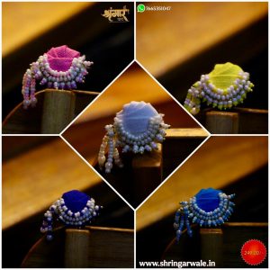 Moti Loom Ke Sath Gol Paag – Premium Thakurji Mastak Shringar